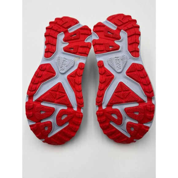 Hoka Mens Stinson 9.5B Running Gray Red Blue Athletic Shoes|1141530-WHF Cushion - Picture 4 of 16